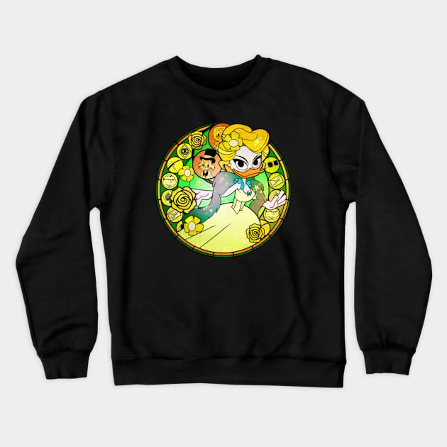 The Ballad of Glittering Goldie Crewneck Sweatshirt by Number1Robot